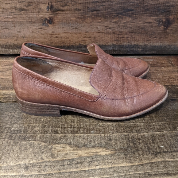 Madewell Shoes - Madewell Frances Brown Leather Penny Loafer - Women's Size 5.5